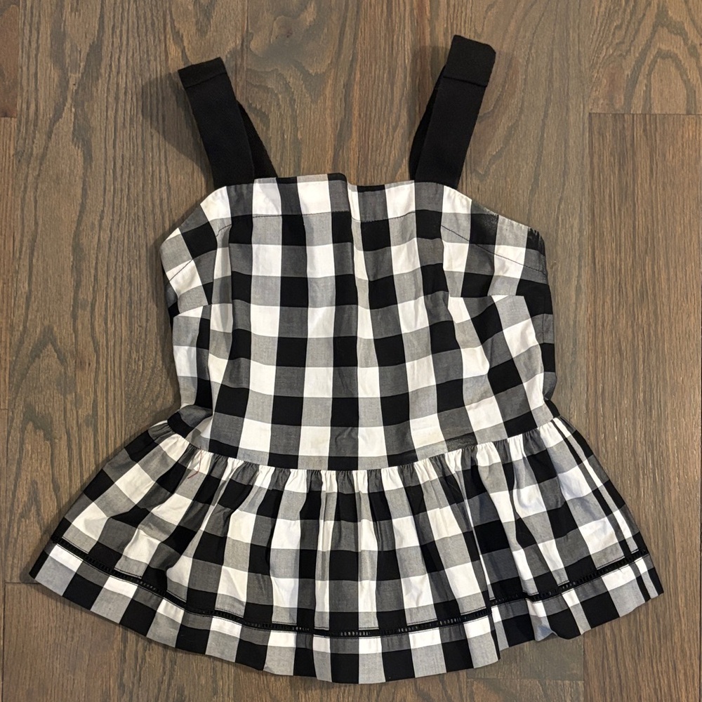 Kate Spade Brooke Street Plaid Crop Top, Size 4. Like New!